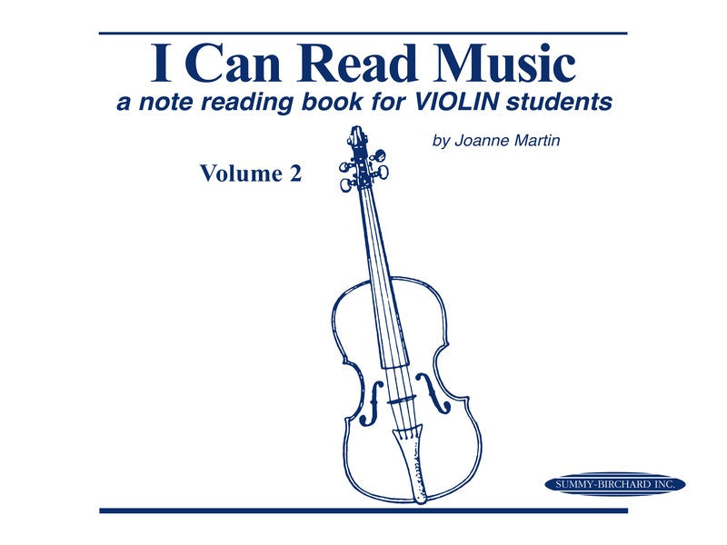 I Can Read Music, Volume 2: Violin — Joanne Martin (Alfred Music)