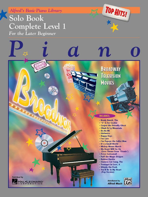 Alfred's Basic Piano Library: Top Hits! Solo Book, Complete Level 1 (1A/1B) — ed. E. L. Lancaster & Morton Manus (Alfred Music)