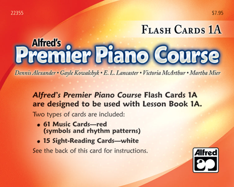 Alfred's Premier Piano Course: Flash Cards 1A (Alfred Music)
