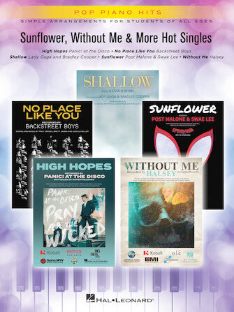 Sunflower, Without Me & More Hot Singles — Pop Piano Hits (Hal Leonard)
