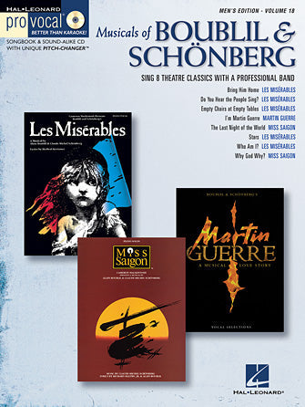 Musicals of Boublil & Schönberg – Pro Vocal Men's Edition Volume 18 (Hal Leonard)