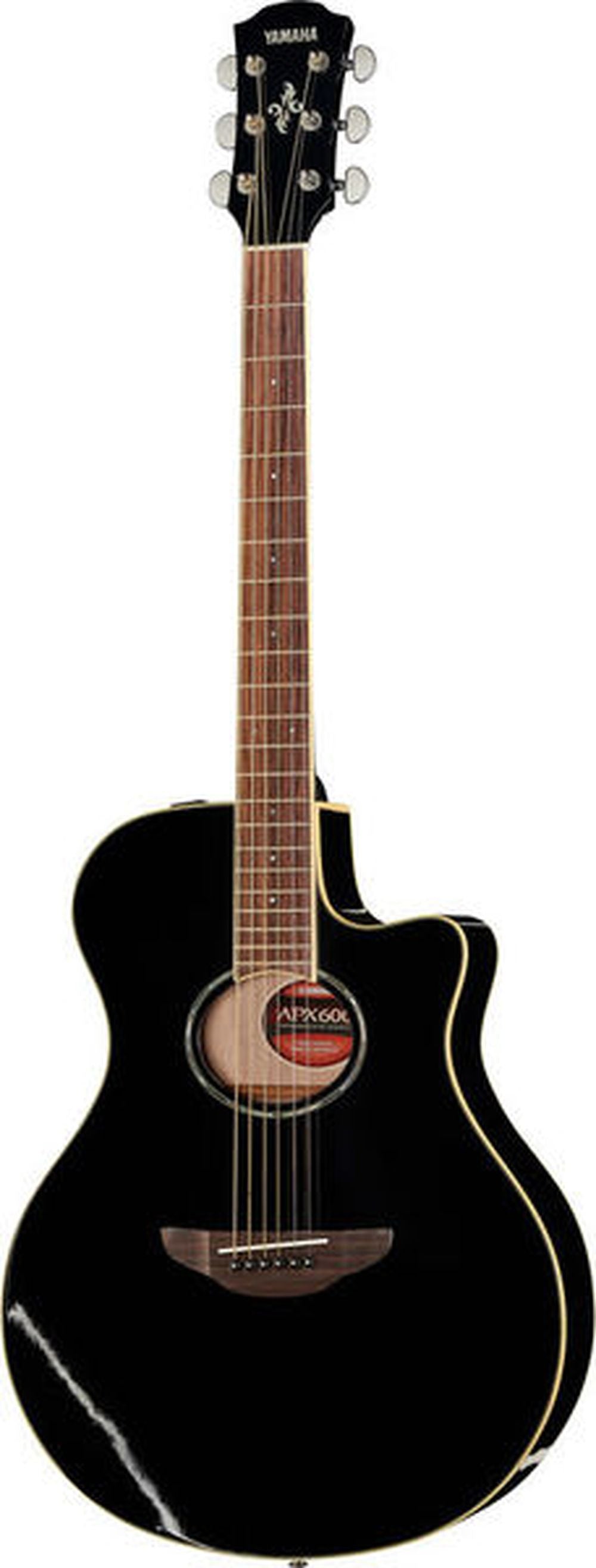 Yamaha APX600 Thinline Acoustic-Electric Guitar, Black