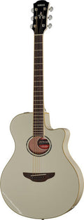 Yamaha APX600 Thinline Acoustic-Electric Guitar, Vintage White