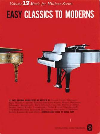 Easy Classics to Moderns — Music for Millions Vol. 17, ed. Denes Agay (Music Sales / Hal Leonard)