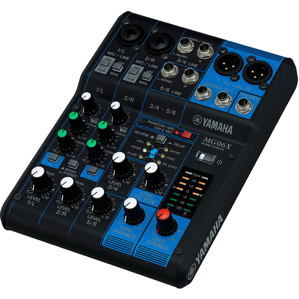 Yamaha MG06X 6-Channel Analog Mixer with Effects