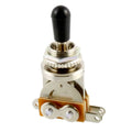 Allparts Short Straight 3-Way Toggle Switch, Nickel