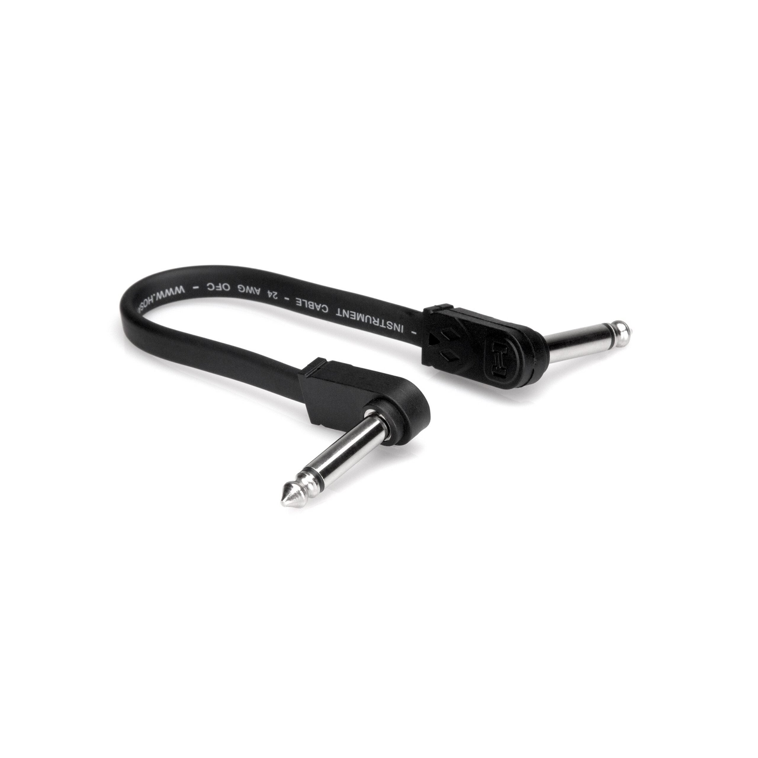 Hosa CFP-106 Flat Guitar Patch Cable, 6 in