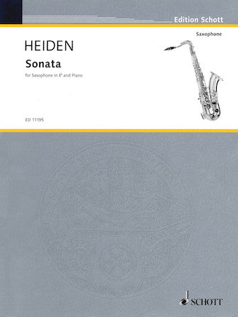 Sonata for Alto Saxophone & Piano — Bernhard Heiden (Schott / Hal Leonard)