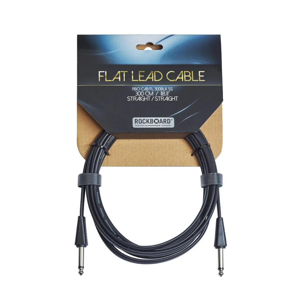 RockBoard Flat Instrument Cable, 10 ft, Straight/Straight