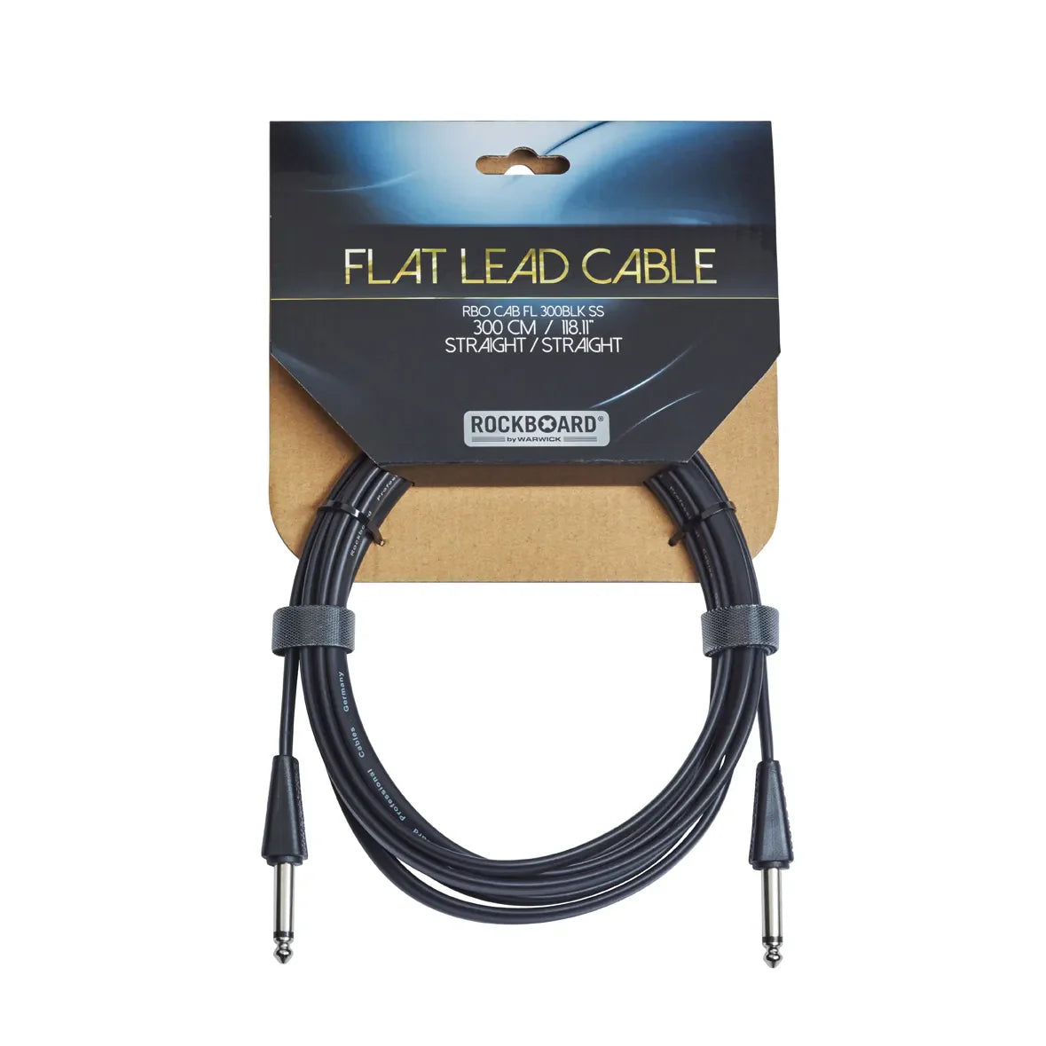 RockBoard Flat Instrument Cable, 10 ft, Straight/Straight