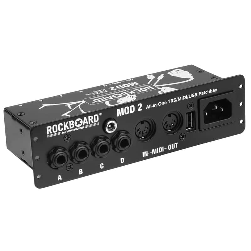 Rockboard Mod 2 Trs, Midi, Iec, DC & USB Patchbay