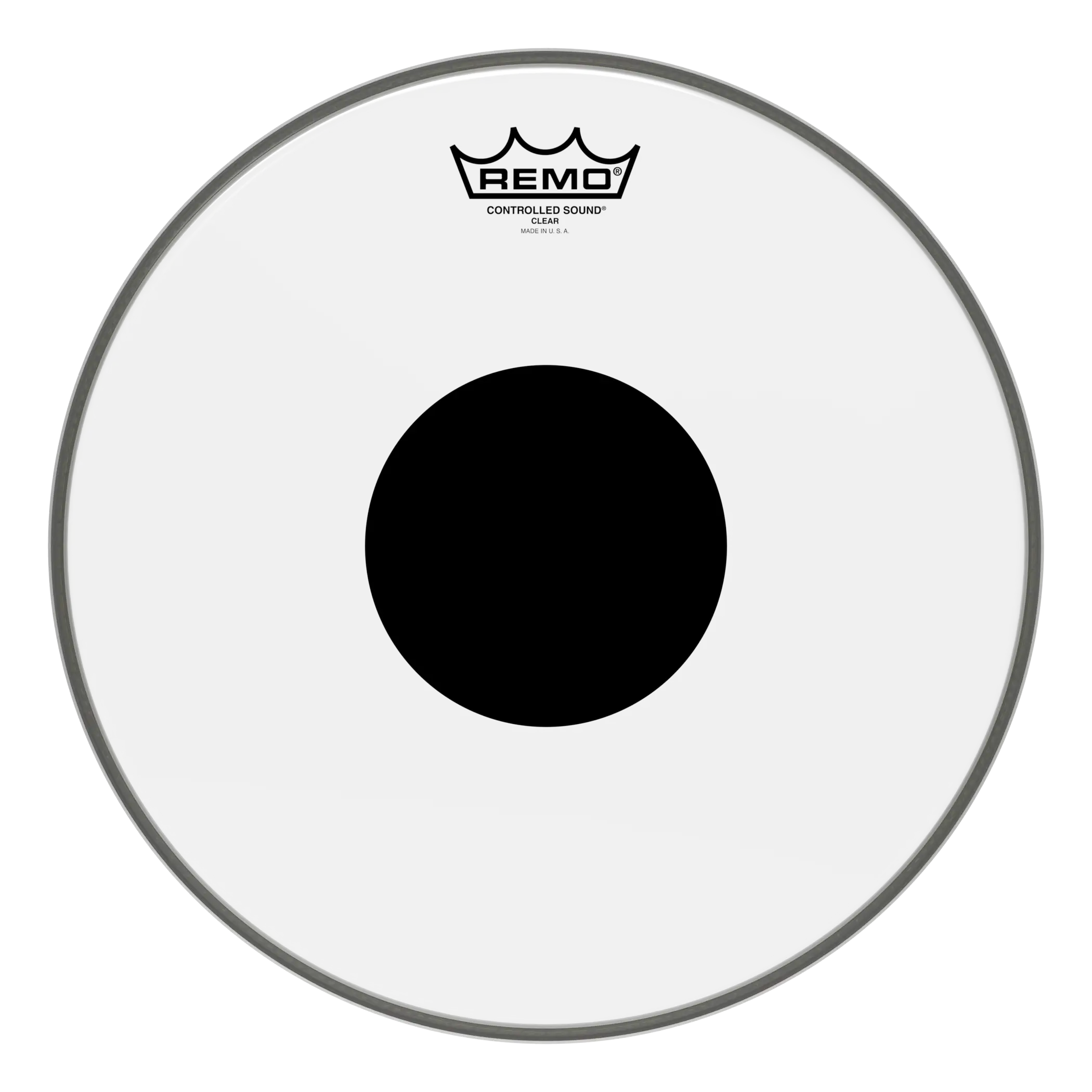Remo Controlled Sound Clear Drumhead with Black Dot, 13"