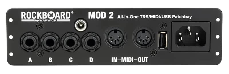 Rockboard Mod 2 Trs, Midi, Iec, DC & USB Patchbay