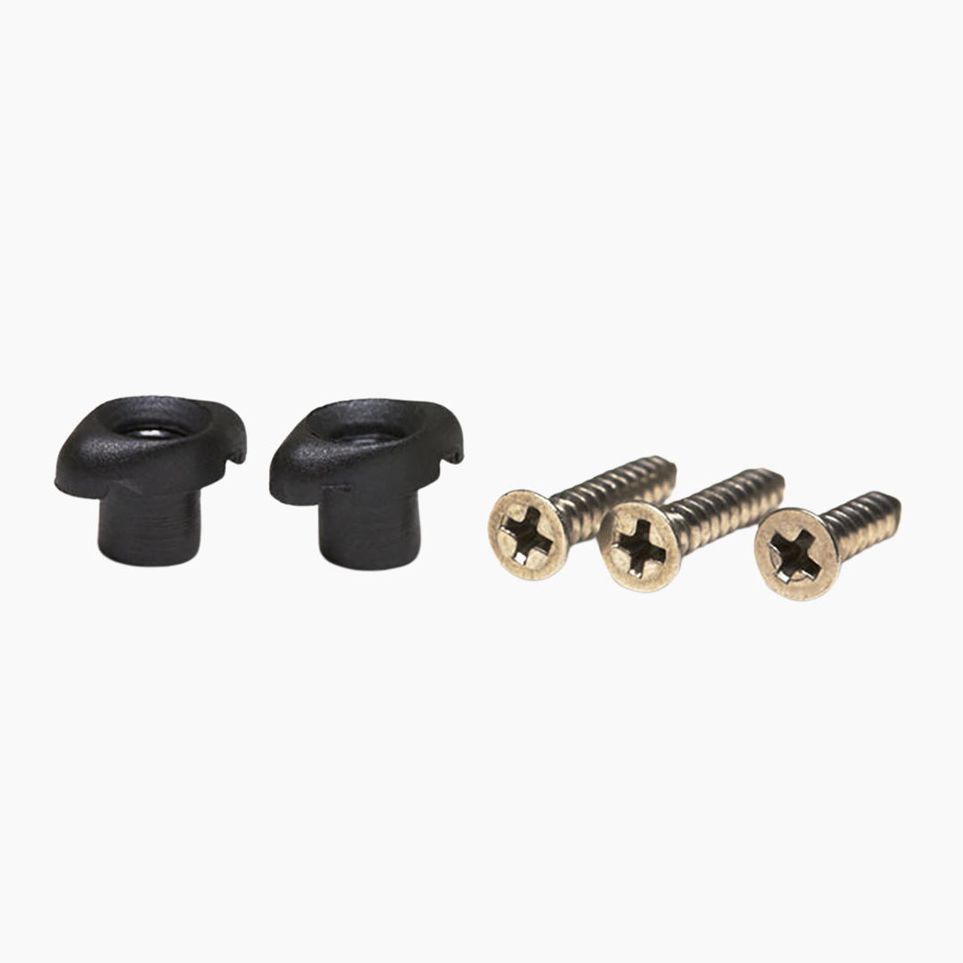 Graph Tech Black TUSQ XL Sleek String Trees, Pair with Chrome Screws (PT-7004-00)