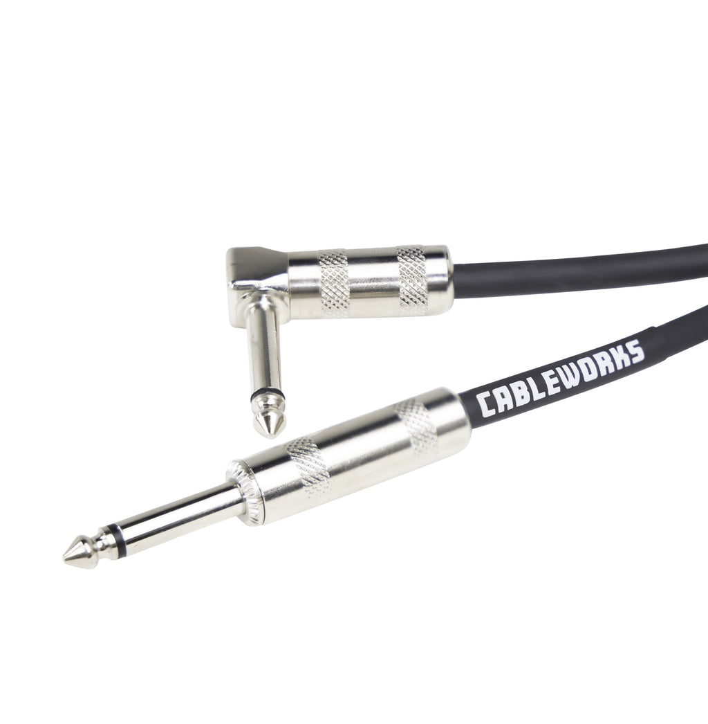 Gator Cableworks Backline Series 30' Straight-to-Right Angle Instrument Cable