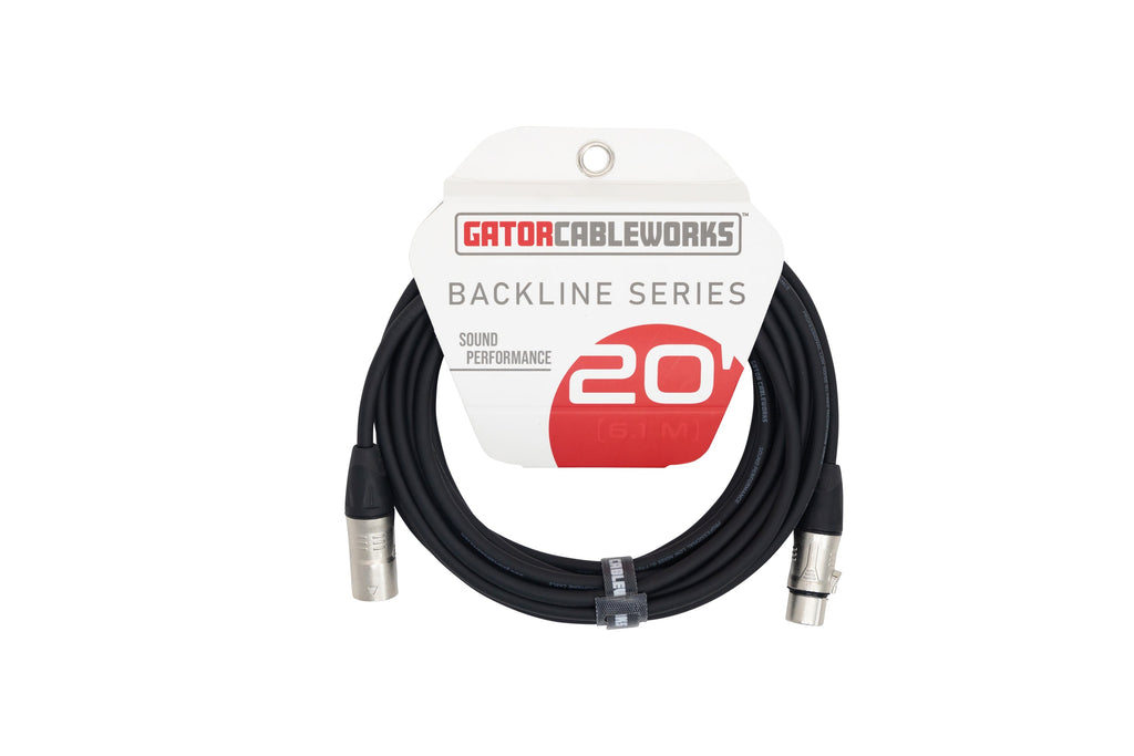 Gator Cableworks Backline Series 20' XLR Microphone Cable
