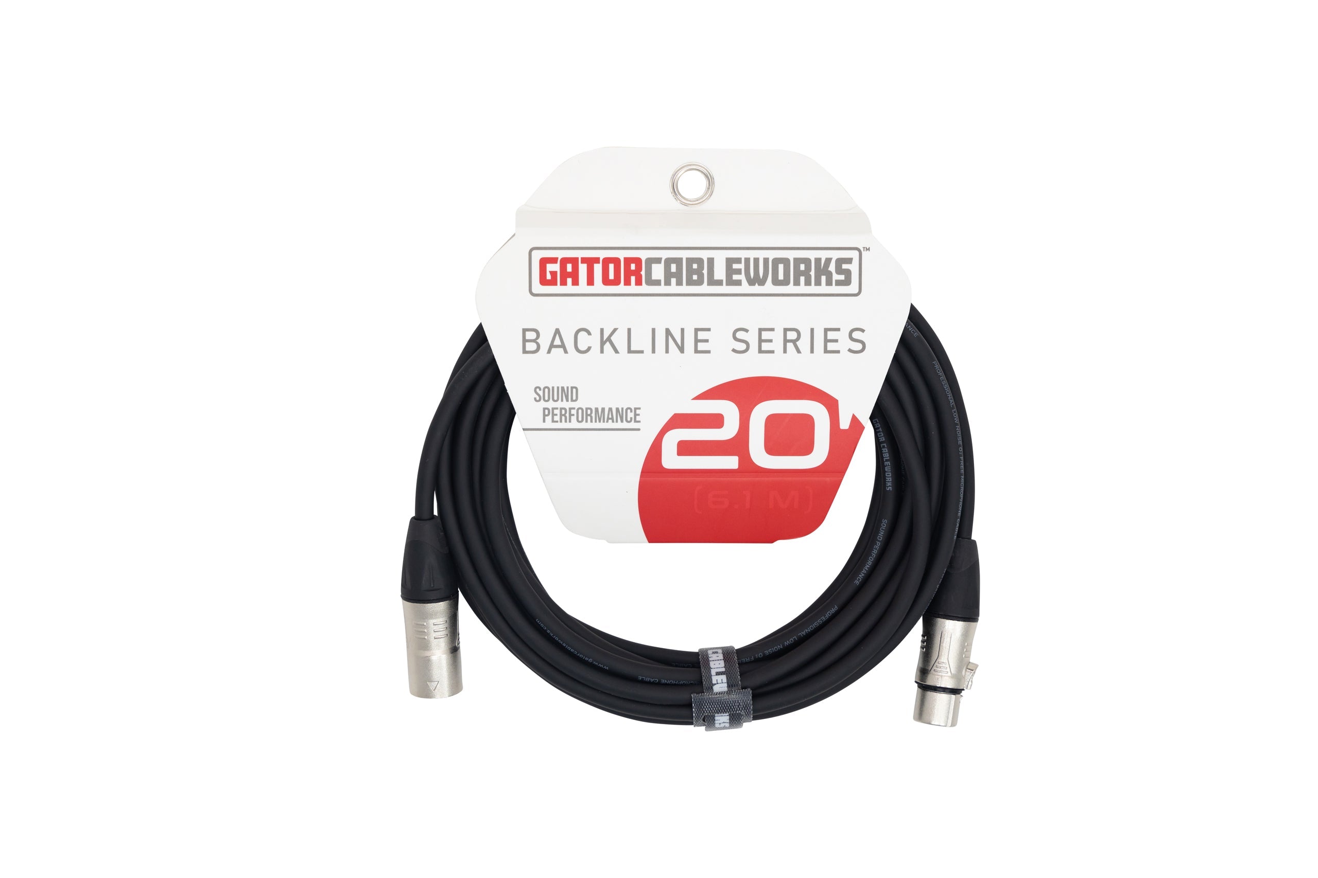 Gator Cableworks Backline Series 20' XLR Microphone Cable