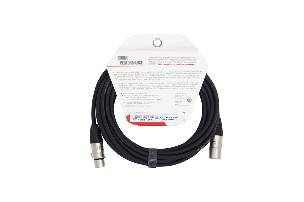 Gator Cableworks Backline Series 20' XLR Microphone Cable
