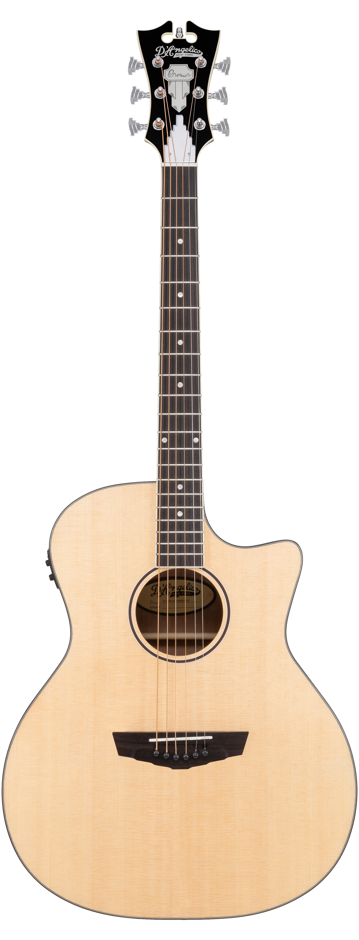 D'Angelico Premier Gramercy LS Acoustic-Electric Guitar (Natural)