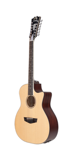D'Angelico Premier Fulton LS 12-String Acoustic-Electric Guitar (Natural)