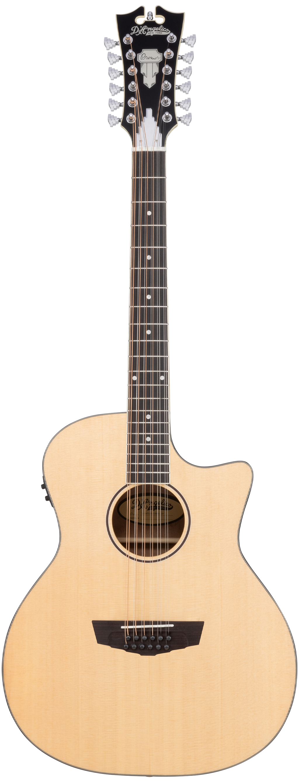 D'Angelico Premier Fulton LS 12-String Acoustic-Electric Guitar (Natural)
