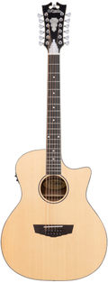 D'Angelico Premier Fulton LS 12-String Acoustic-Electric Guitar (Natural)