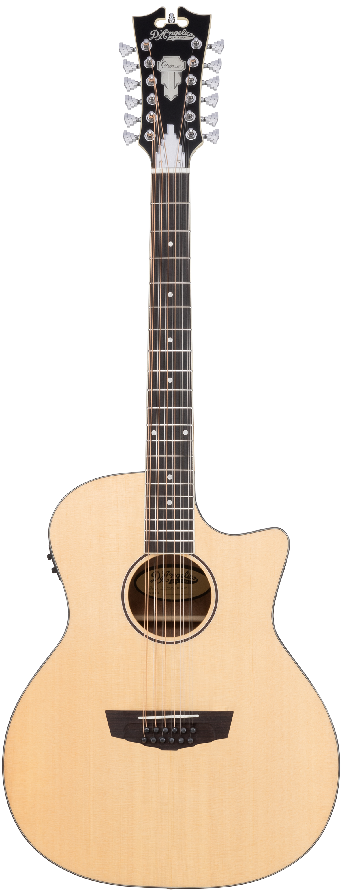 D'Angelico Premier Fulton LS 12-String Acoustic-Electric Guitar (Natural)