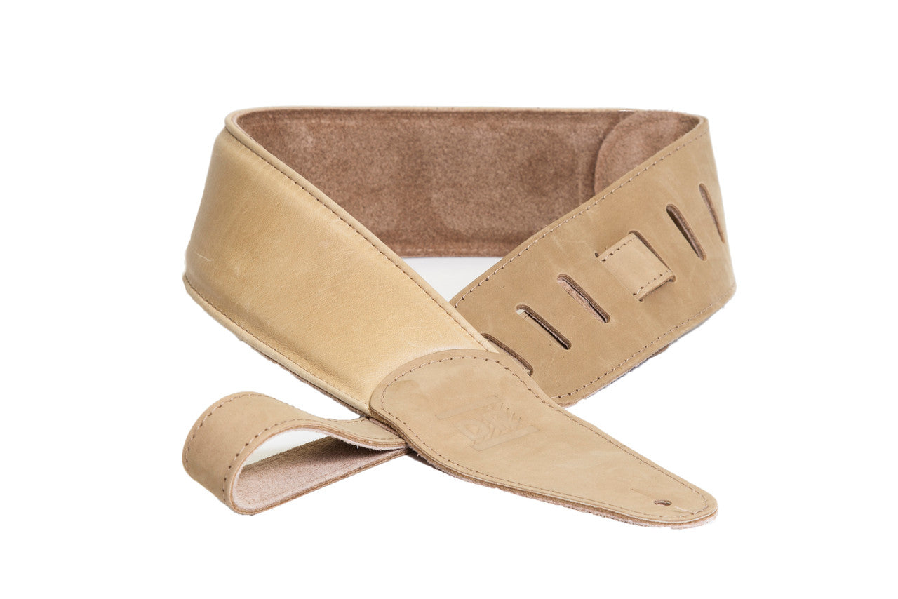 DR Strings Butter-Soft Leather Guitar Strap - Tan