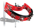 Rhythm Tech Drum Set Tambourine (Red, Nickel Jingles)