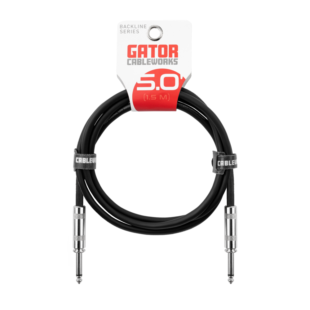 Gator CableWorks Backline Series 5' Straight Instrument Cable