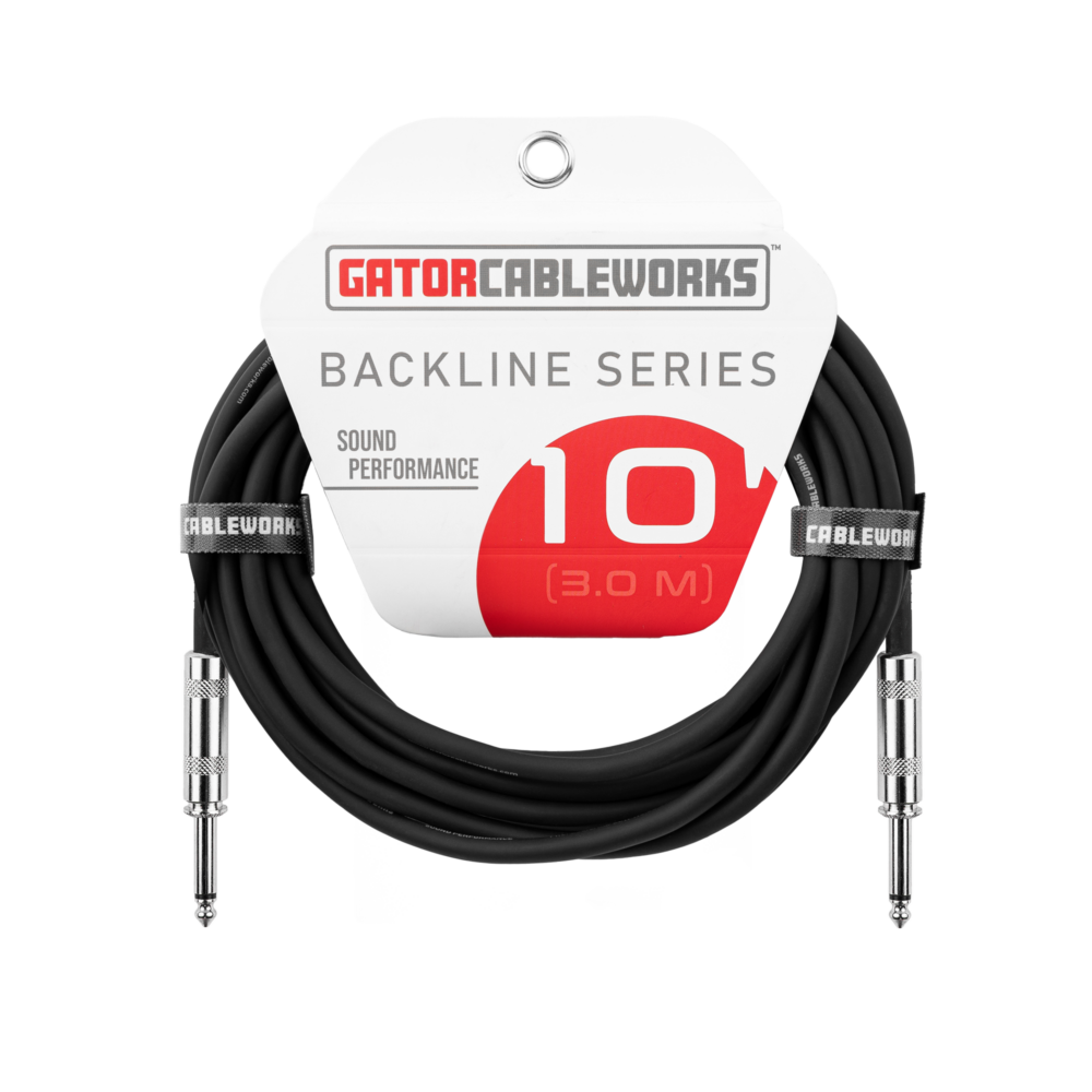 Gator CableWorks Backline Series 10' Straight Instrument Cable