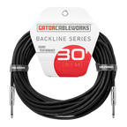 Gator Cableworks Backline Series 30' Straight-to-Straight Instrument Cable