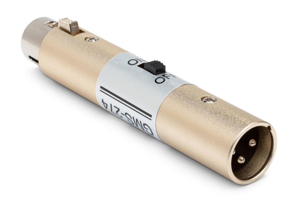 Hosa GMS-274 Microphone On/Off Power Switch, XLR3F to XLR3M