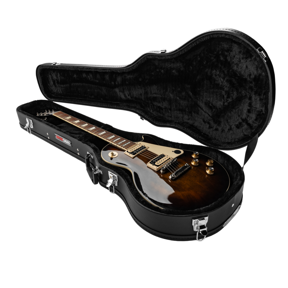 Gator GWE-LPS-BLK Hardshell Wood Case for Les Paul Style Guitars