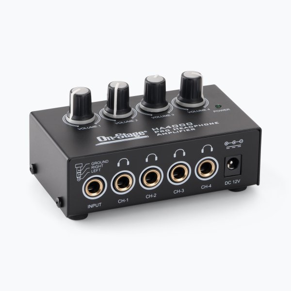 On-Stage HA4000 4-Channel Headphone Amplifier