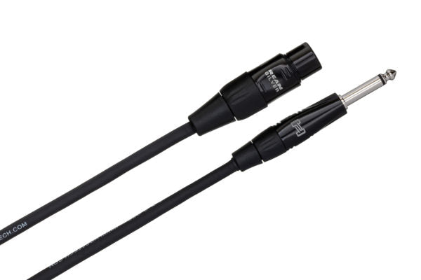 Hosa HMIC-010HZ Pro Microphone Cable, REAN XLR3F to 1/4 inch TS (10 ft)