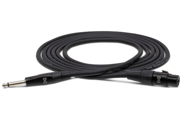Hosa HMIC-010HZ Pro Microphone Cable, REAN XLR3F to 1/4 inch TS (10 ft)