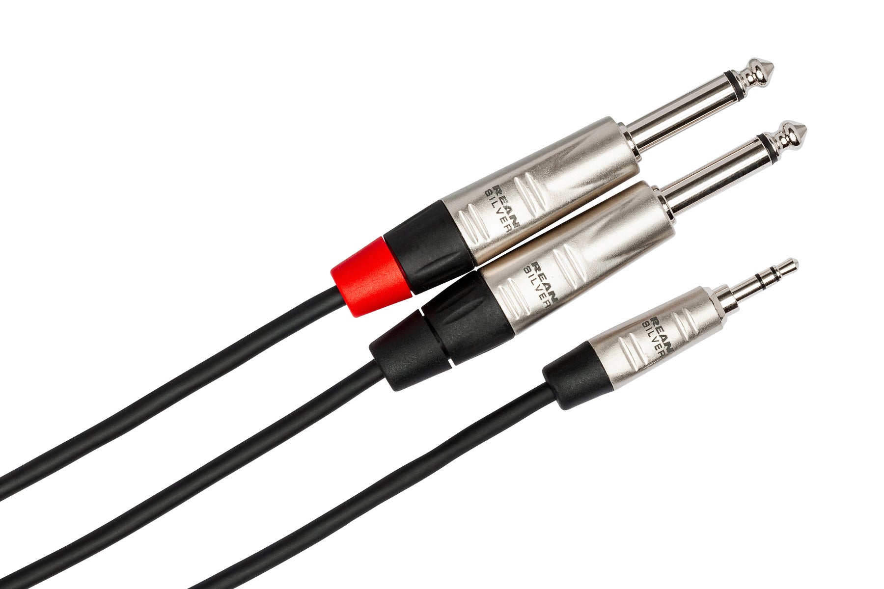 Hosa HMP-006Y Pro Stereo Breakout Cable, REAN 3.5 mm TRS to Dual 1/4 inch TS (6 ft)