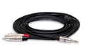 Hosa HMR-006Y Pro Stereo Breakout Cable, REAN 3.5 mm TRS to Dual RCA (6 ft)