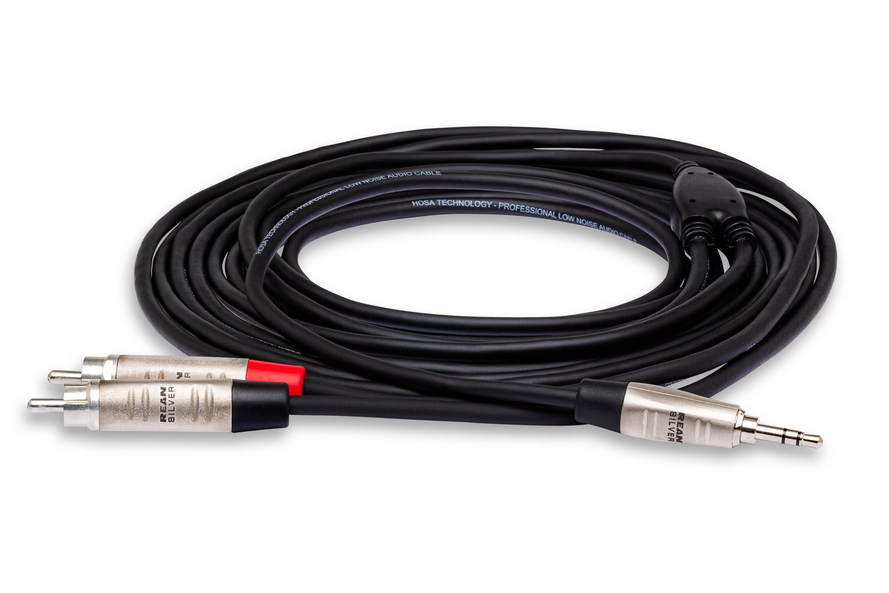 Hosa HMR-006Y Pro Stereo Breakout Cable, REAN 3.5 mm TRS to Dual RCA (6 ft)