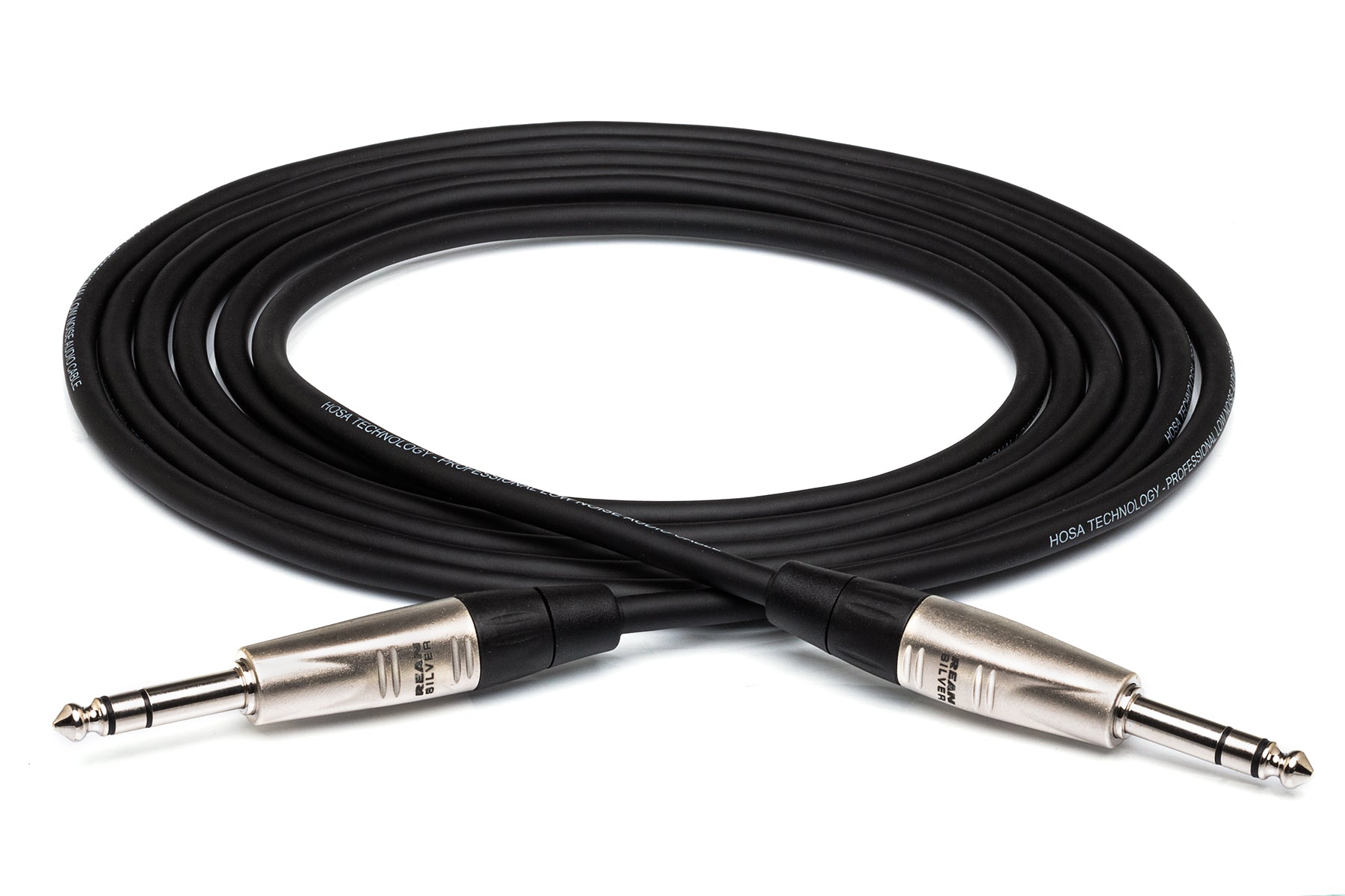 Hosa HSS-010 Pro Balanced Interconnect Cable, REAN 1/4 inch TRS to Same (10 ft)