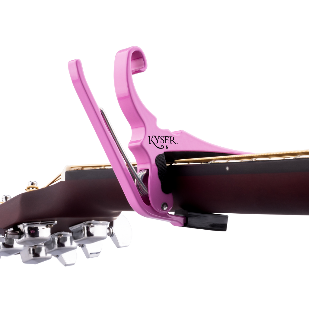 Kyser Quick-Change Acoustic Guitar Capo Pink Revival