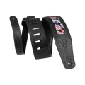 Levy's Calaca Leather Series M26CAL-002 Leather Guitar Strap - Colorful Eyes