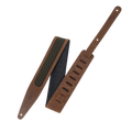 Levy's Voyager Pro Series M317TRI Crazy Horse Leather Guitar Strap - Brown/Green