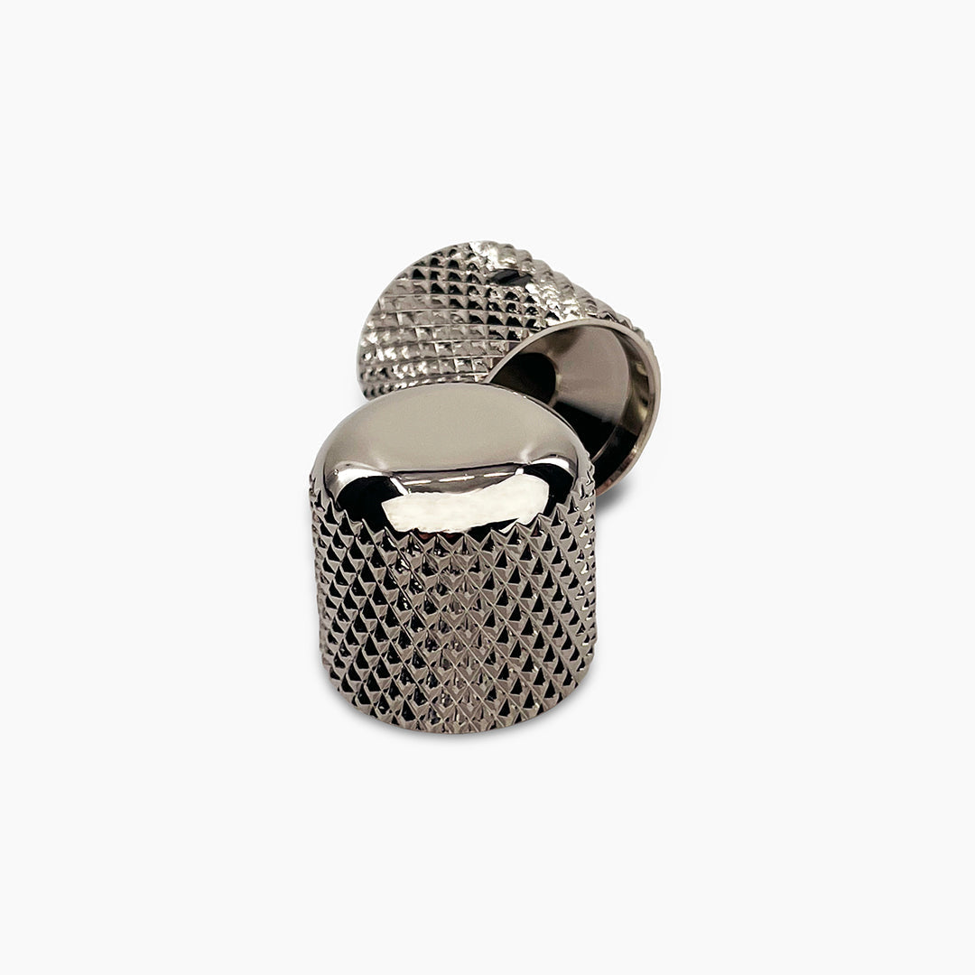 Allparts Metal Dome Knobs, Nickel (Set of 2)