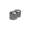 Allparts Gotoh Metal Dome Knobs, Chrome (Set of 2)