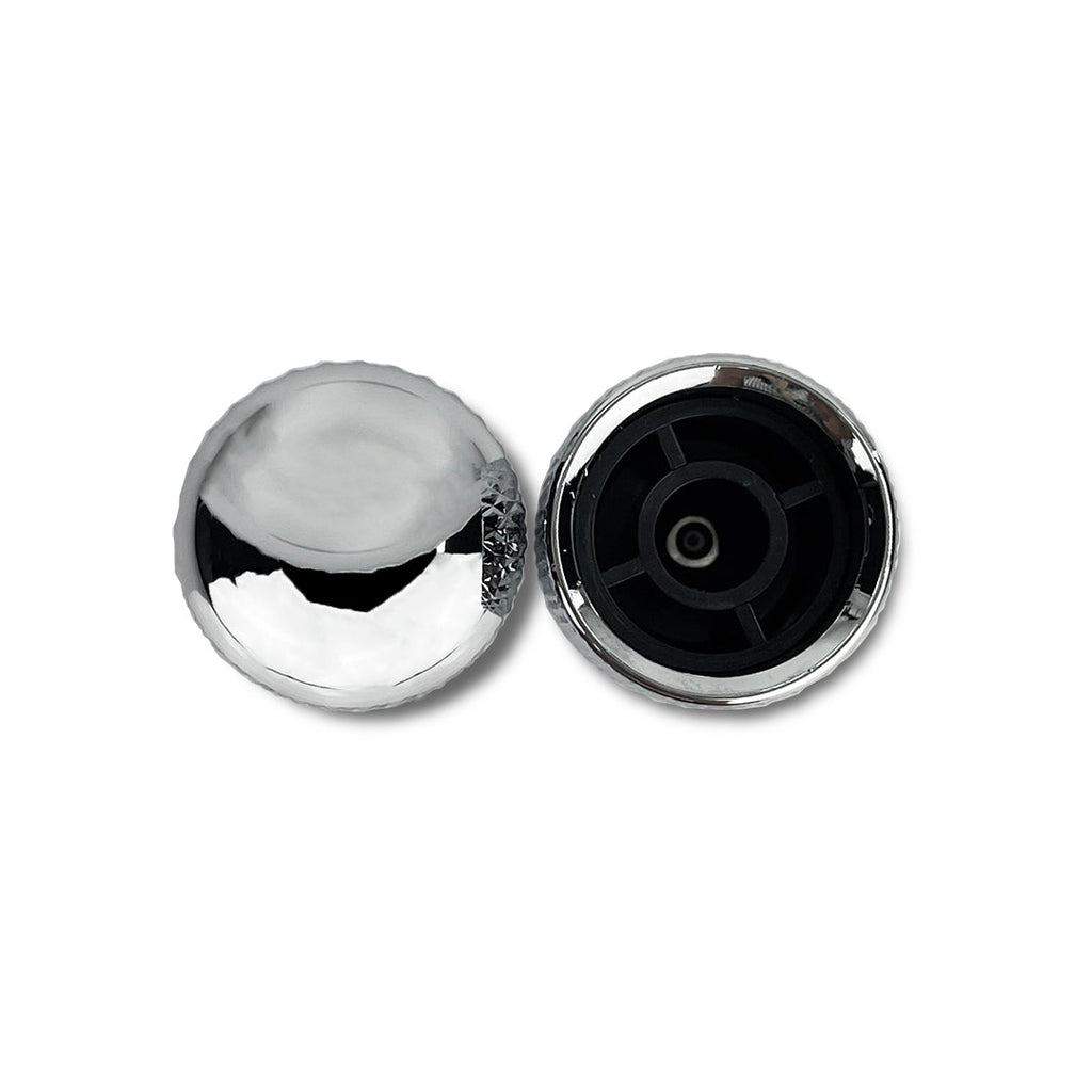 Allparts Push-On Metal Dome Knobs, Chrome (Set of 2)