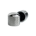 Allparts Push-On Metal Dome Knobs, Chrome (Set of 2)