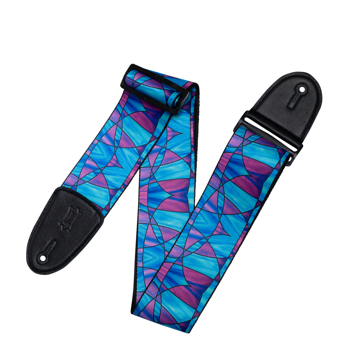 Levy's Stained Glass Series MP3SG-004 Guitar Strap - Plumb Blue