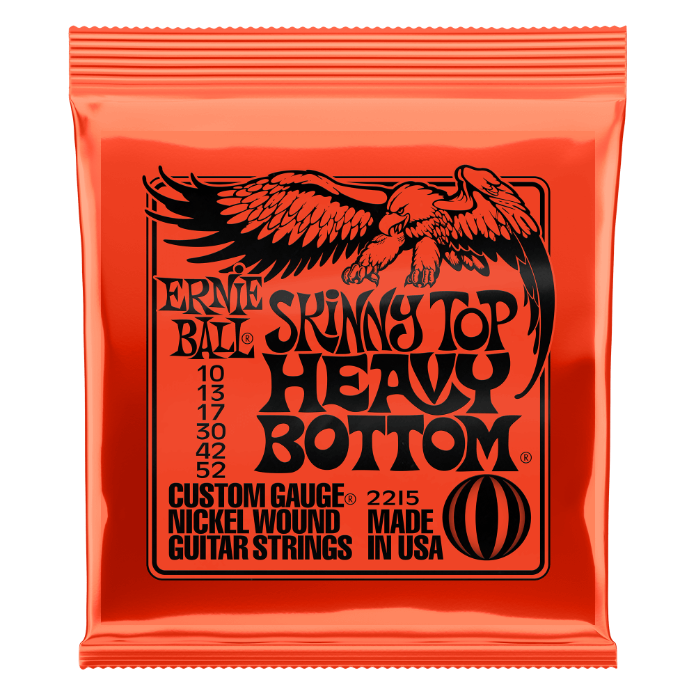 Ernie Ball Skinny Top Heavy Bottom Slinky Nickel Wound Electric Guitar Strings (10-52)